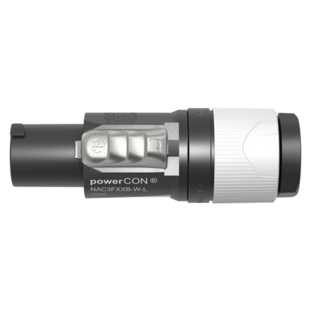 NAC3FXXB-W-L PowerCON Cable Connector - Power Out, Gray