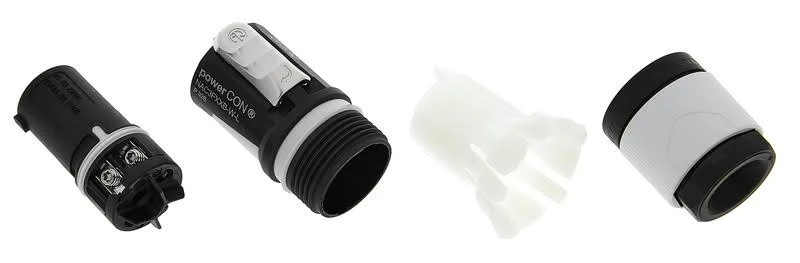 NAC3FXXB-W-L PowerCON Cable Connector - Power Out, Gray