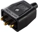 10A 3 Pin Lead Connector - Black 