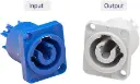 2 Set Powercon Connector IN and Out, Nac3fca Powercon Power Connector Plug, Powercon Socket Powercon Female Jack Ac Connector to Male Powercon